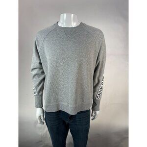 Calvin Klein Performance Gray Crewneck Sweatshirt Size L/G Mens Cotton & Polyest